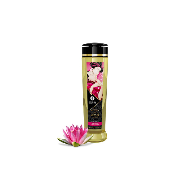 Huile de massage aphrodisiaque Coeur de Lotus 240ml 